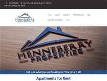 Tablet Screenshot of henneberryproperties.com